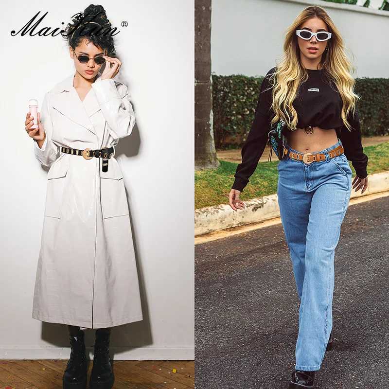 Maikun new Glengol with adjustable holes Glengol punk strap with alloy buckle PU leather strap X2412091