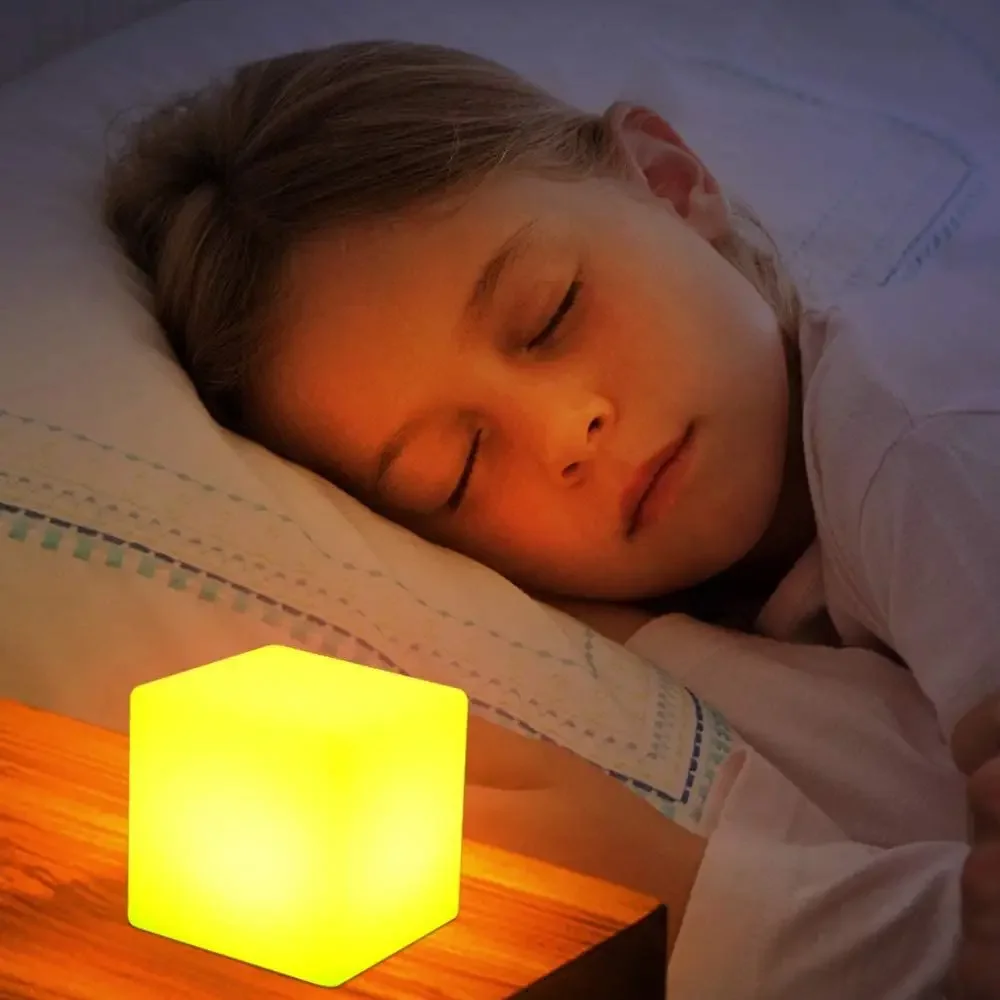 LED Cube 2025 Table Lamp 16 Colors Dimmable Night Light RGB 10/15CM Square Decorative Desk Lamp For new Bedroom Home Party Decor Lighting