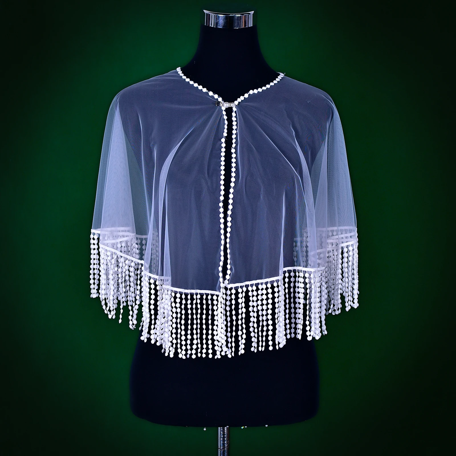 Bolero Mzb17 Wedding Jackets Bridal Netted Lace Shawls Top Separate Bride Accesories ddmysmile Tassel See-Through Bolero Party Stola Smile