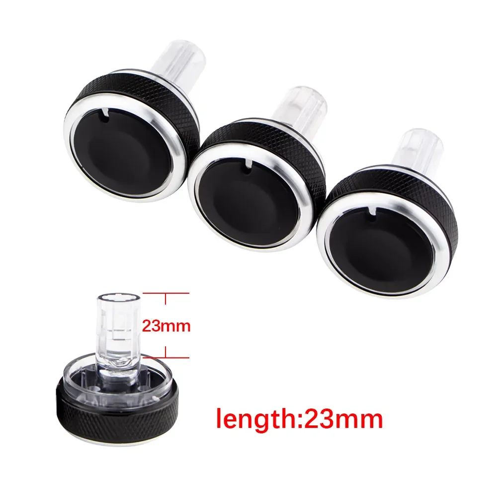 Knob 23mm Car AC Air Conditioning Heat Control Switch Knob Aluminum Alloy Accessory Suitable for Suzuki Swift SX4 2012 QT34 smile