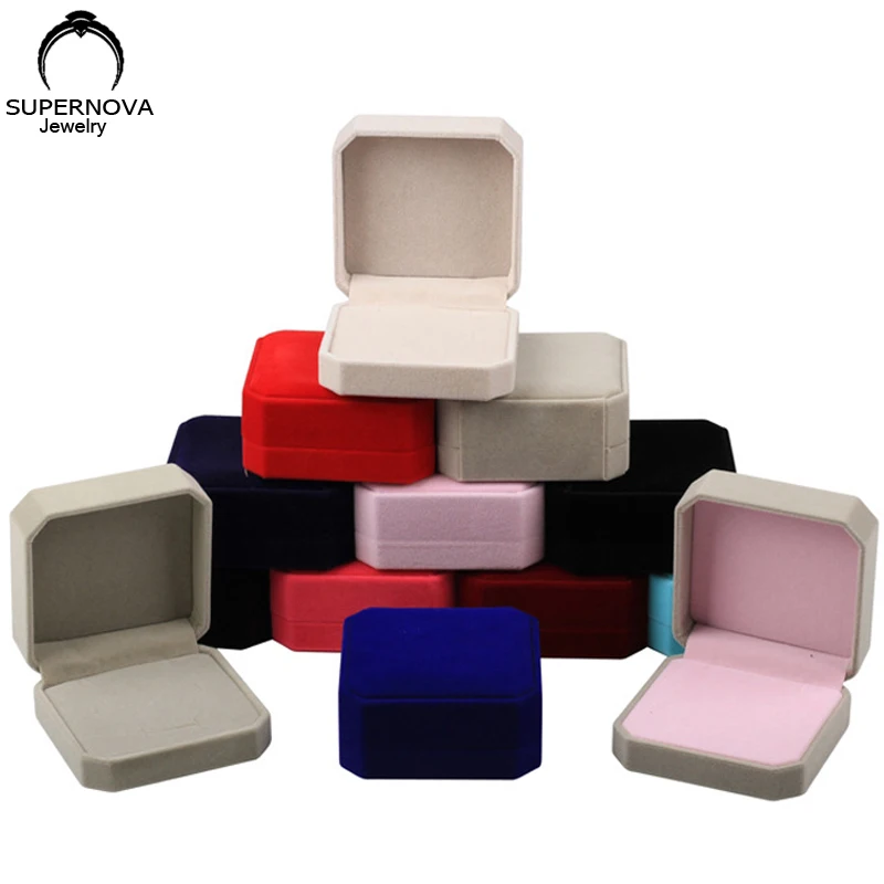 Jewelry Box Veet Boutique Ring Necklace Earring Jewelry Set Gift Box Bracelet Storage Jewelry ddmysmile Storage Box Tray Storage Smile