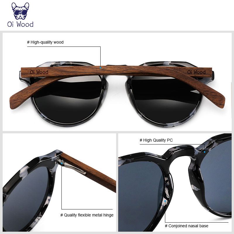 Wood Sunglasses Men s Oi Women Sun Glasses Walnut Round Eyeglasses Red LensTortoise Shell Frames