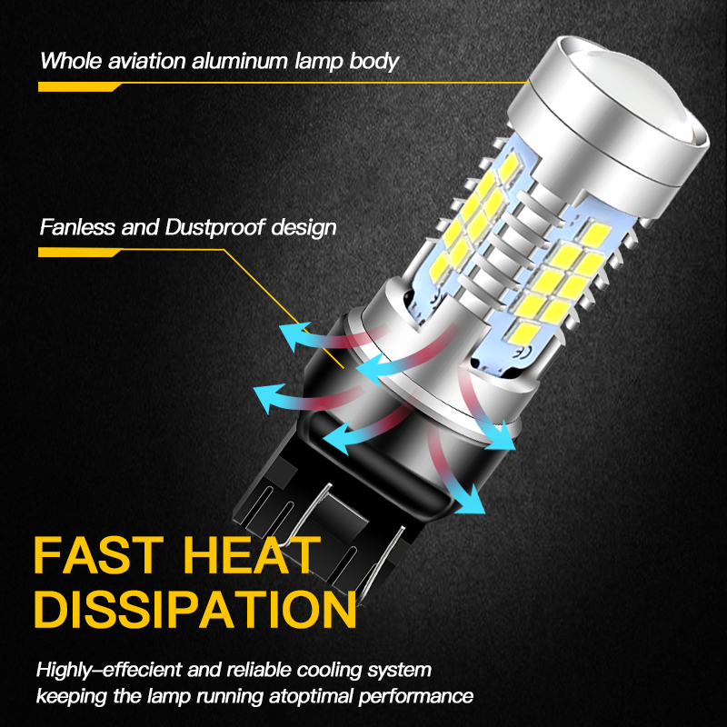 2x LED Reverse Light Blub W21W 7440 T20 For Honda Civic Accord 7 8 CR-V Fit Jazz FR-V HR-V Legend S2000 Pilot Ridgeline