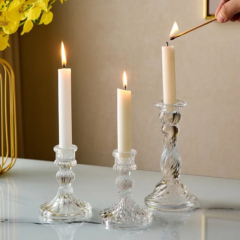 Candlestick Holders Table Centerpiece Glass Candle Holder Wedding Centerpieces Tables H260310