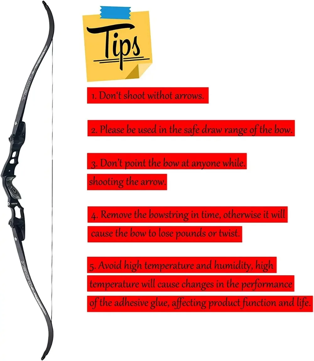 TBOW 62 ILF Archery Recurve Bow American Take Down Bow Aluminum Alloy Riser IBO 210FPS Outdoor Hunting Shooting Accessories