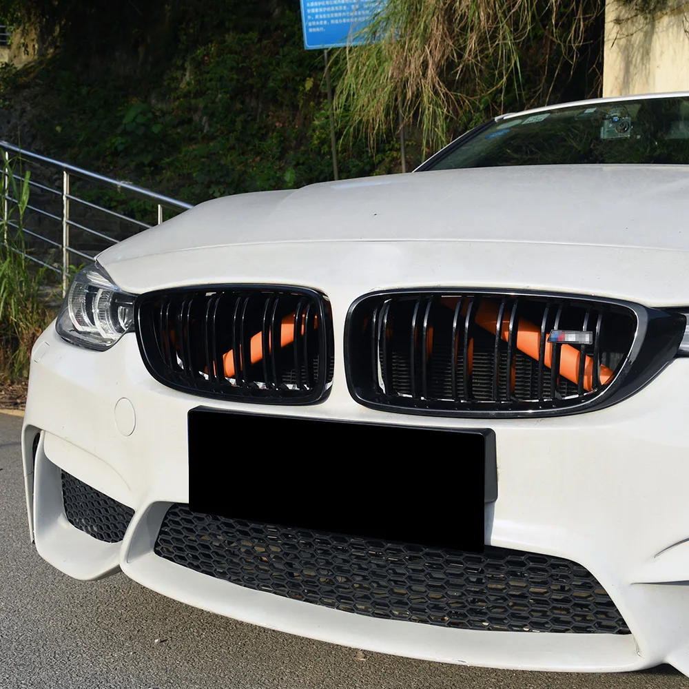 M Sport Style Front Grille Trim StripS Cover Frame Stickers For BMW F20 F21 F22 F23 F30 F31 F32 F33 F44 F45 F46 G11 G12 G20 G21