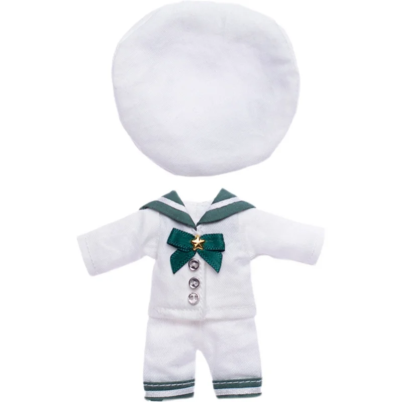 Ob11 Clothes Navy Doll Suit School Uniform Doll Sailor Suit Clothes Top Shorts Hat For Molly Gsc Doll p9 1 / 12bjd Doll / smile / /