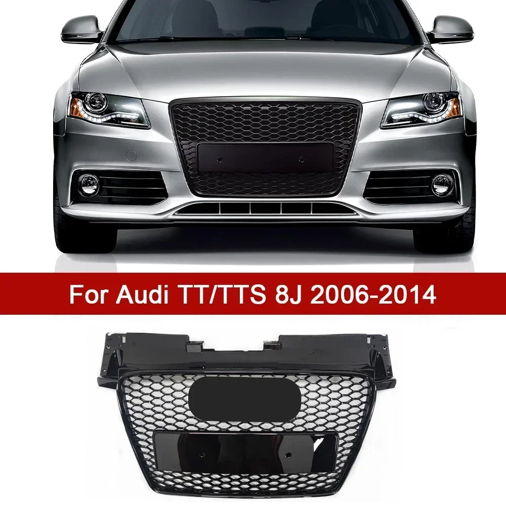 For Audi TT/TTS 8J 2006-2014 Car Mesh Car Front Bumper Mesh Car Front Grille Racing Grill for TTRS Style