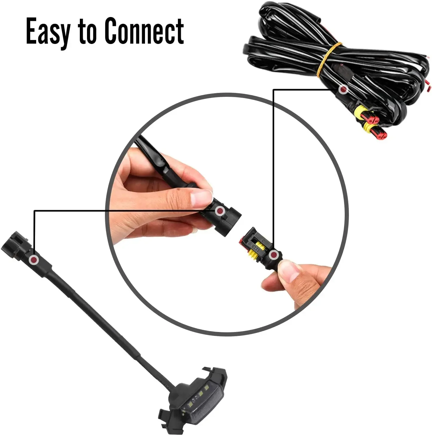 4PCS Car Front LED Grille Light for Toyota Tacoma 2016-2019 TRD PRO Amber White Grill Light Eagle Eye Lamp Off Road Trunk SUV