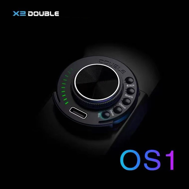 DOUBLE S1 PRO V3 Guitar Resonance Pickup with Piezo & Microphone Built-in Chorus Delay Reverb Effect,OS1 Acoustic Guitar Pickup