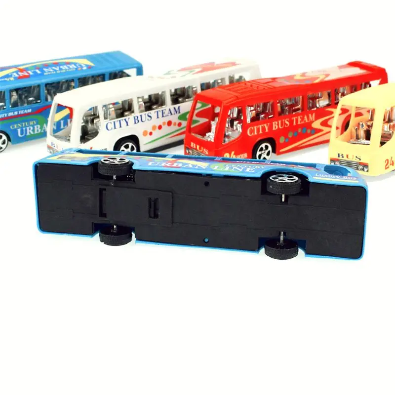 1PC Baby Diecast City Bus Toy 14cm/5.5Inch Mini Car Vehicle Model Gift for Boys Girls Kids Learning Educational Toy Random Style