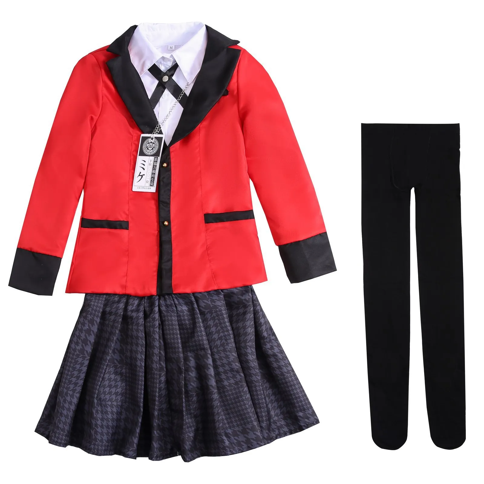 Anime Adult Jabami ddmysmile Kids Yumeko Cosplay Costume Kakegurui Uniform Wig Full Set Halloween Clothes Smile
