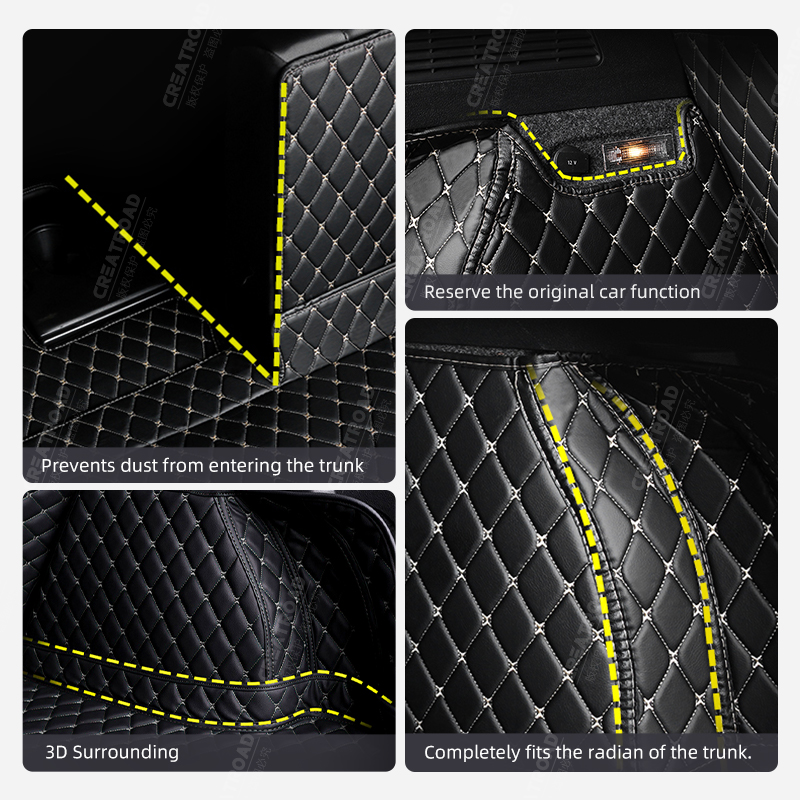 Auto Full Coverage Trunk Mat For Toyota VERSO 5-Seat 2011-2017 12 13 14 15 16 Car Boot Cover Pad Interior Protector Accessories 844c9