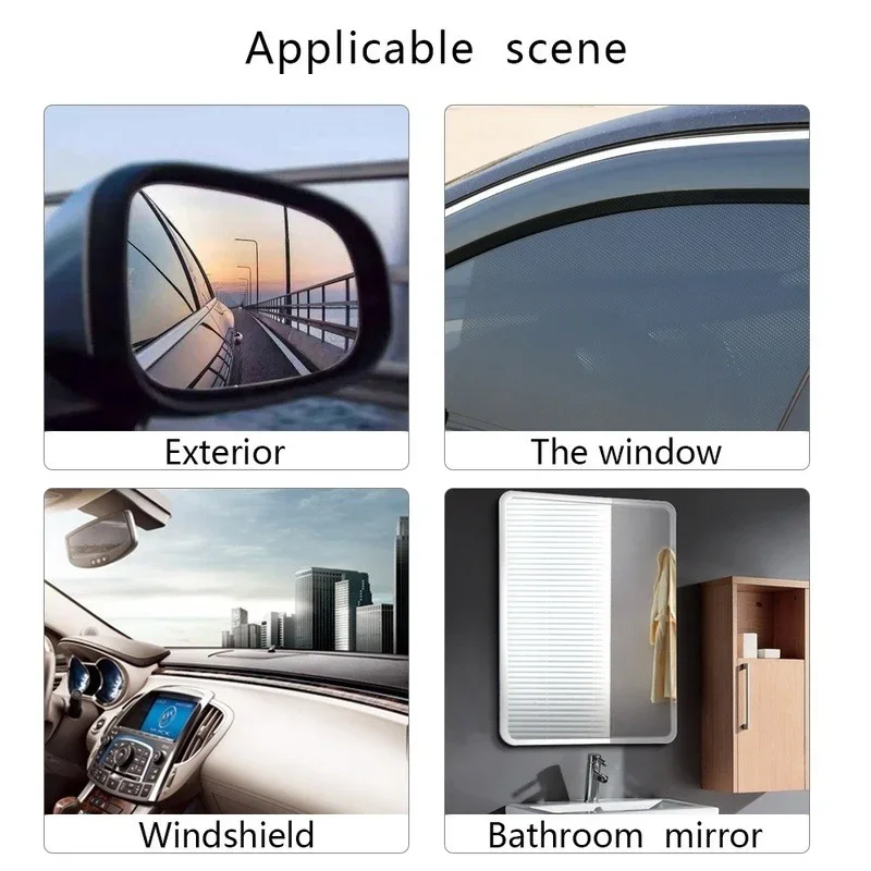 new Car Rainproof Film Anti-fog Cars Truck Rear View Mirror 2025 Transparent Film Anti-rain Waterproof Film Car Sticker Accessories