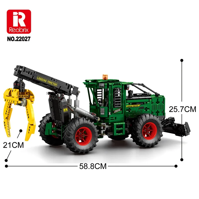 Technical 1741PCS Mechanical City Power RC Tractor Electric Engineering Vehicle Cars HIGH-TECH Truck Bricks For Boys Toys Gifts