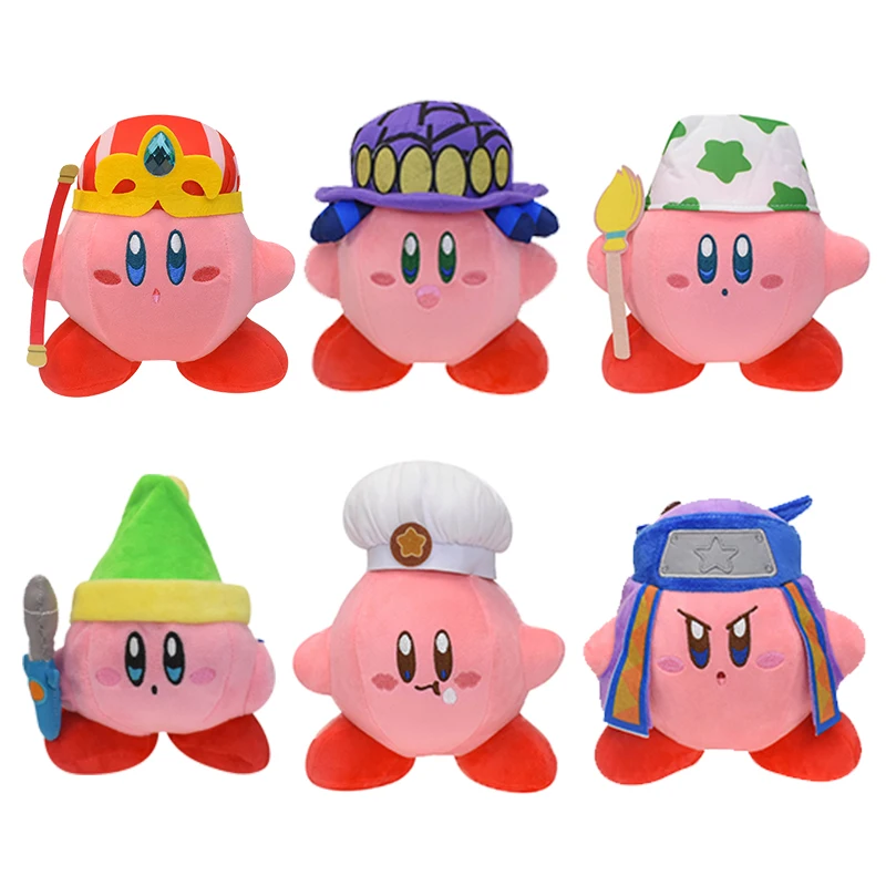 24 Styles Kirby Plush Stuffed Toys 12 Constellations Scorpio Libra Kirby Chef Cosplay Toys Adeleine Snowman Christmas Gifts