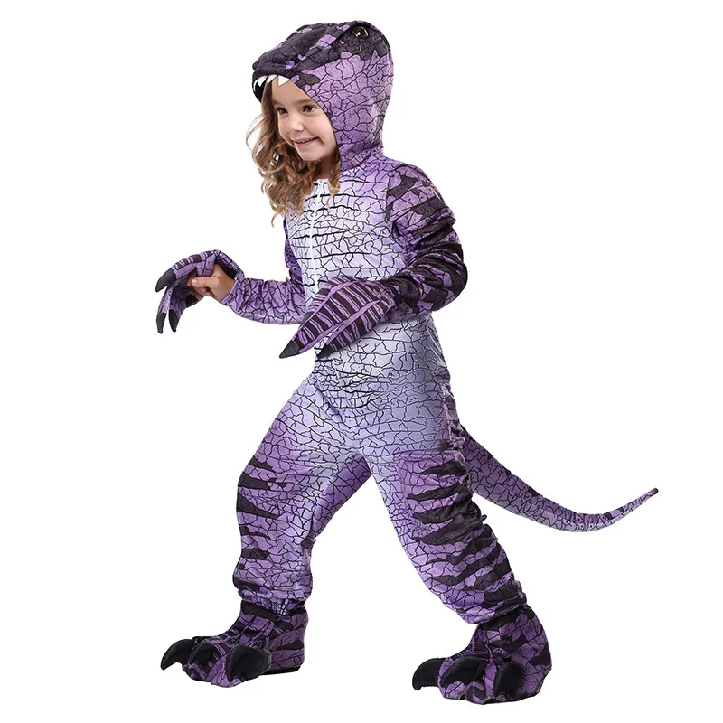 Spinosaurus Costume Jurassic Toddler World T-Rex Dinosaur Costume Dilophosaurus Boys Cosplay Clothes smile