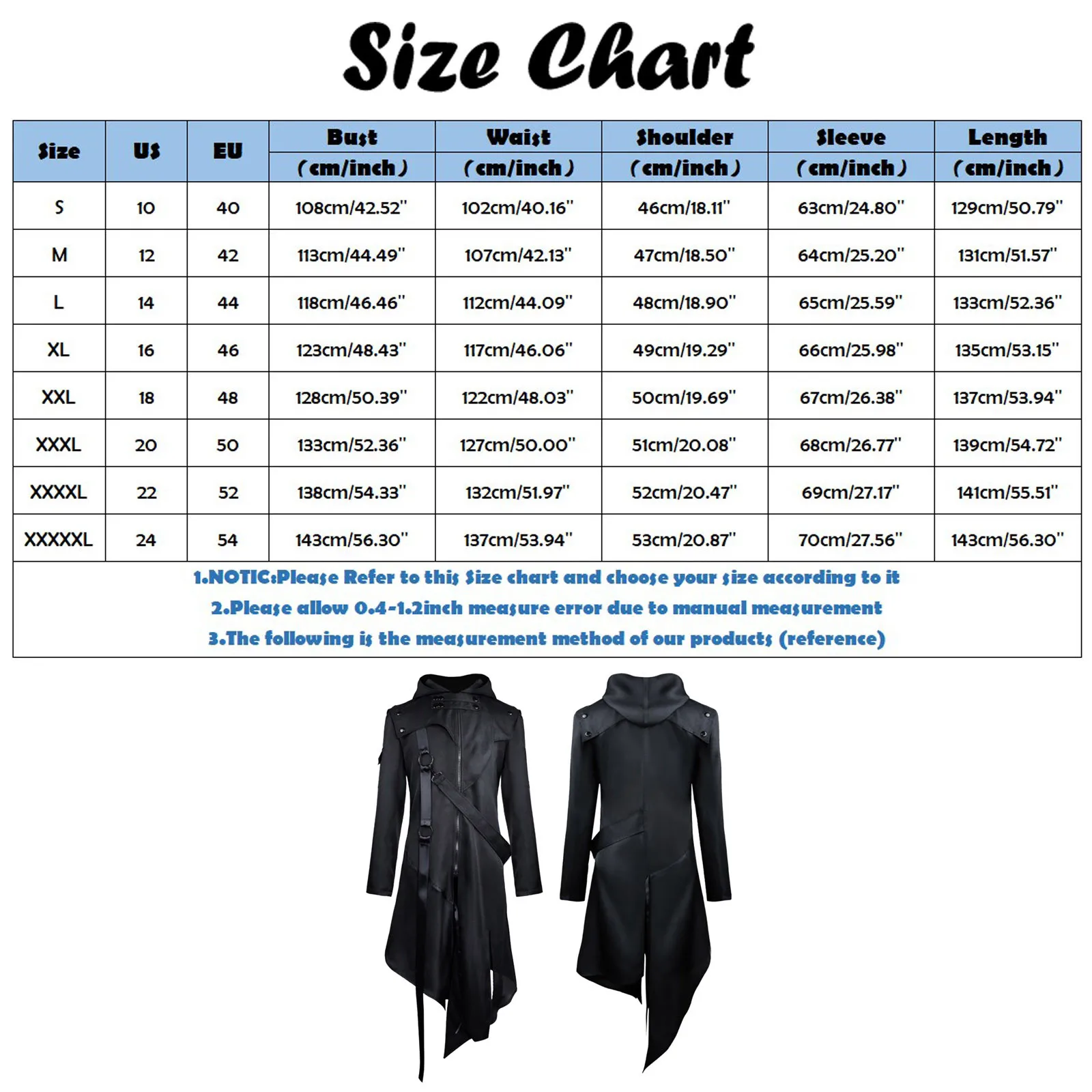 Male Vintage Gothic Coat Splice Zipper Belt Hooded Long new Sleeve 2025 Long Jacket Steampunk Trench Coat Gothic Jacket Cosplay Costume