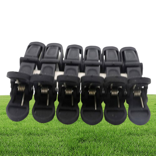 Frosted Black Carbon Hair Clip 6PcsLot Salon Cutting Hairdressing Crocodile Clip Sectioning Hair Alligator Clips For Hair Stylist