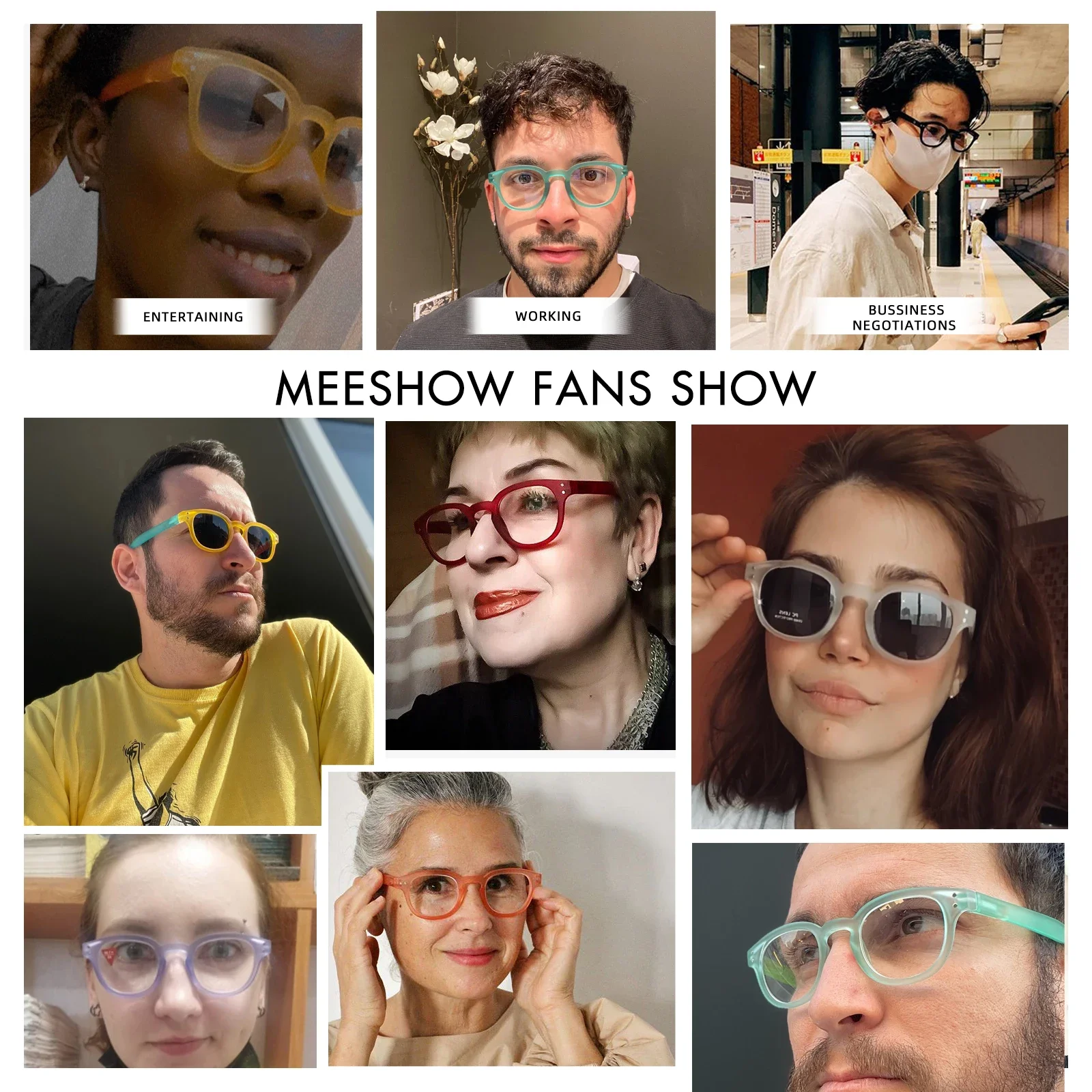 a Reading New Meeshow Glasses Anti blue ray eyeglasses Style Quality Summer Men Women light blocking Reader