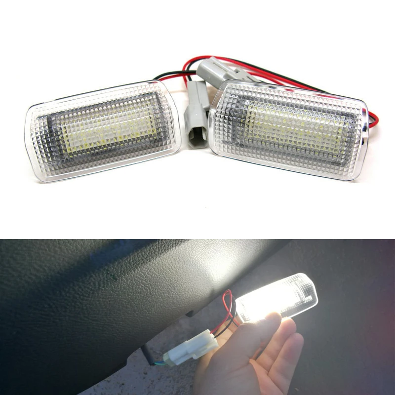 Led Door Courtesy Light Bulbs White/Red For Toyota Land Cruiser 200 Series 150 Series Prado MK4 J150 For Lexus ES240 IS250 RX350