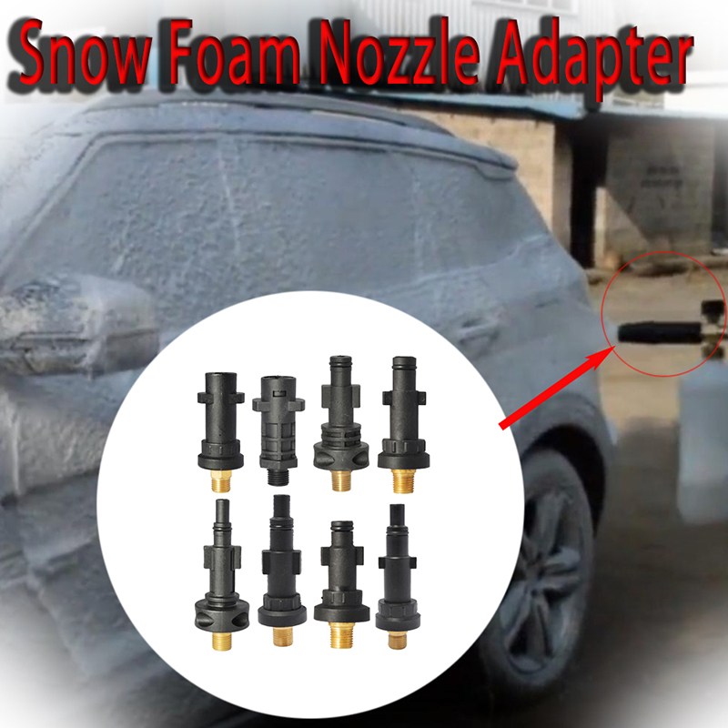 Plastic Bayonet Fitting Adapter Foam Nozzle Foam Generator Snow Foam Lance for Karcher AR Bosch Sun Joe Sterwins Pressure Washer