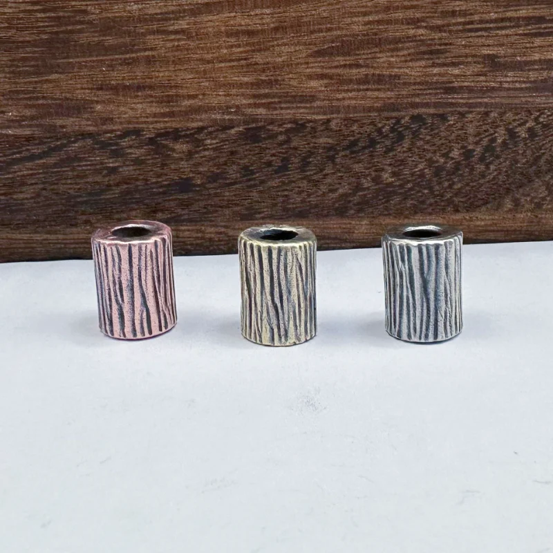 Lanyard Brass Knife ddmysmile Bead Pendant DIY EDC Outdoor Tool Paracord Accessories Smile