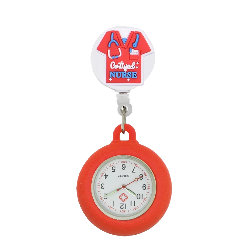 Medical YIJIA Retractable Badge Reel YOYO Watche for Nurse with Silicone Case and Luminous Pointer smile