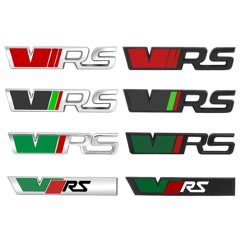 3d Metal Logo VRS Emblem Car Front Grill Badge Trunk Stiker For Skoda Octavia 3 2 A5 A7 MK3 MK2 Kodiaq Superb Fabia Accessories