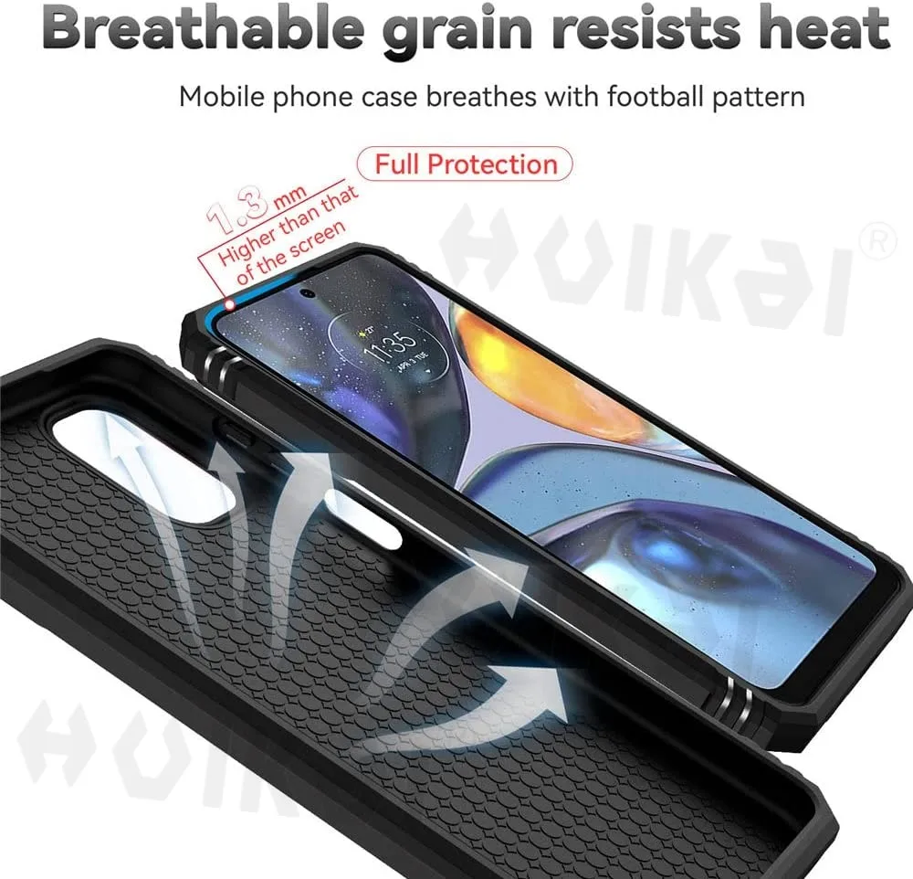 Stand Case for Ring Moto G22 2022 G31 G5 G50 G60S Moto G PURE G Power STYLUS Magnetic Heav Camera Lens Protector AntiDrop Cover smile