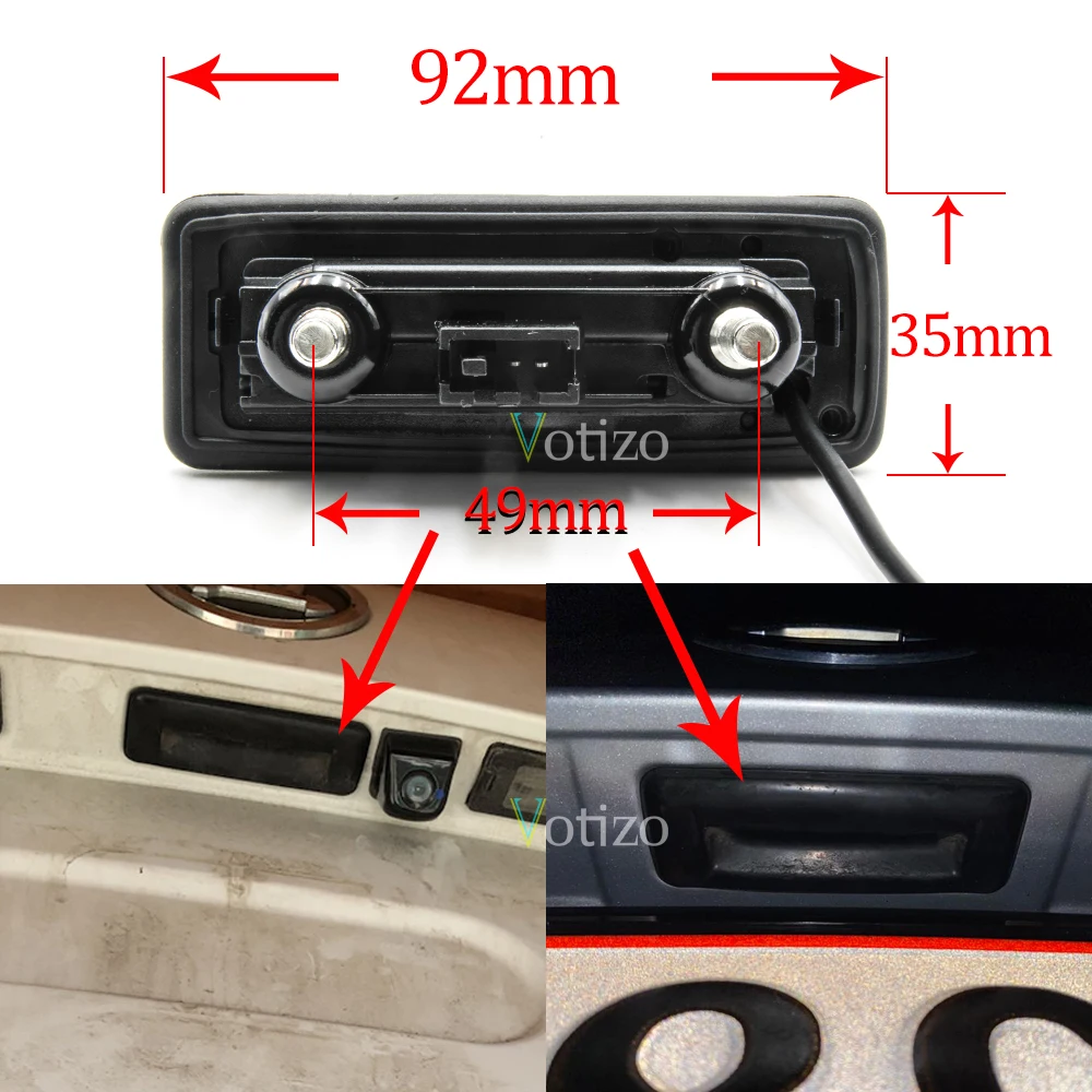 CCD HD AHD Fisheye Rear View Camera For Skoda Superb 2025 2 2008 2009 2010 2011 2012 new 2013 2014 Car Trunk Handle Camera Monitor