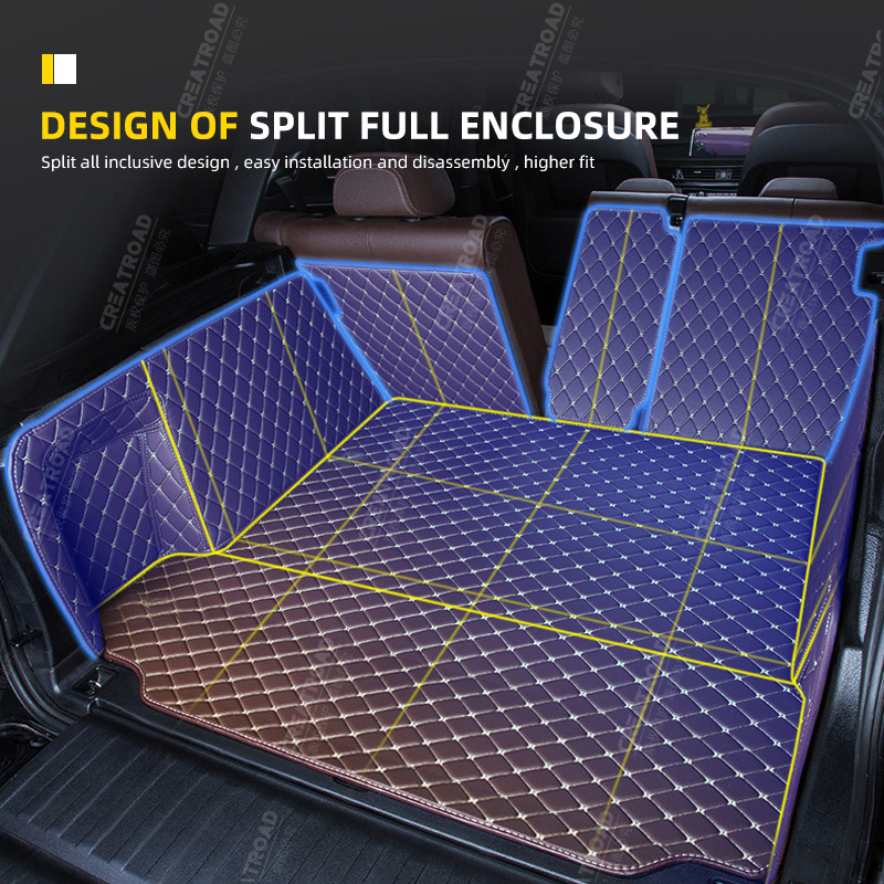 Auto Full Coverage Trunk Mat For Toyota VERSO 5-Seat 2011-2017 12 13 14 15 16 Car Boot Cover Pad Interior Protector Accessories 844c9