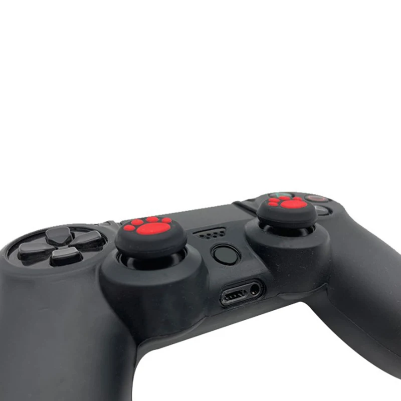 Cat Paw Thumb 4pcs/lot Stick Grip Cap Cover For PS3/PS4/PS5/Xbox One/Xbox 360 Controller Gamepad Joystick Case Accessories smile