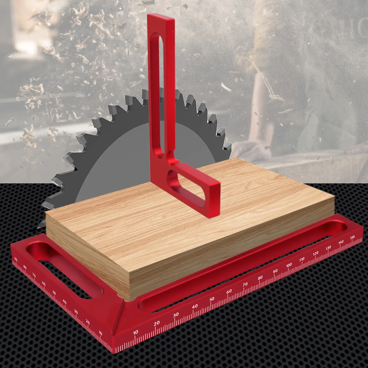 Right Angle L Woodworking Ruler,Aluminium Height Gauge Measuring Tool,90 Degree Right Angle Small Pocket Aluminum Square Ruler smile