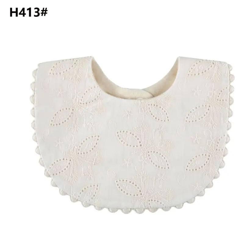 2020 New Baby Bibs Newborn 2025 Embroidery Floral Princess Cotton Bandana Feeding Saliva new Towel P31B