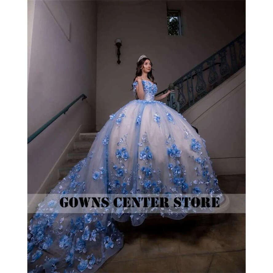 Princess Quinceanera Sweet Years Girl Birthday Party Dresses With Appliques Vestidos De
