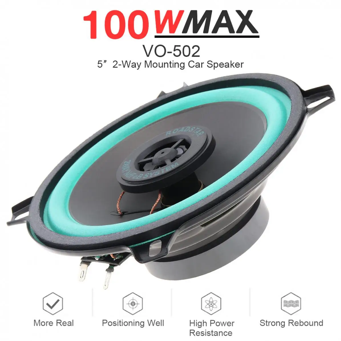 4 / 5 Inch 100W Universal Car HiFi Coaxial Speaker Vehicle Door Auto Audio Music Stereo Full Range Frequency Speakers