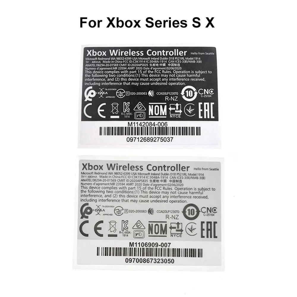 XBOX JCD 2pcs FOR Series S X Skin Sticker Stickers For XBOX ONE Slim/S Elite Controller Handle Sticker Label smile Slim/