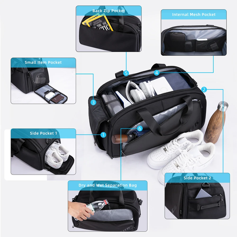 Men's Travel Backpack HcanKcan Suitcases Large Capacity Laptop Packs Portable Duffle Bag Valise Voyage Feminina Pack YKK Zipper smile