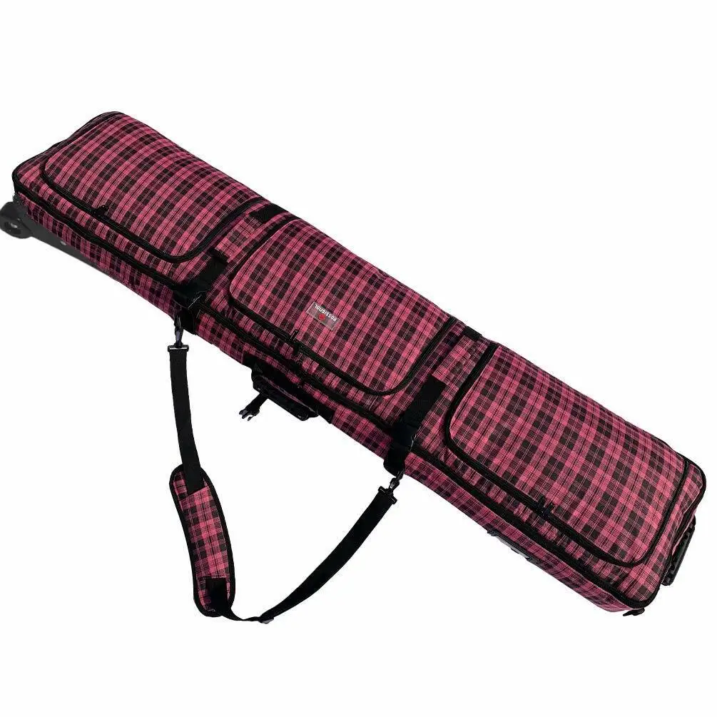 146cm-156cm Padded Travel Snowboard Bag Backpack Ski Board Bag with Wheel