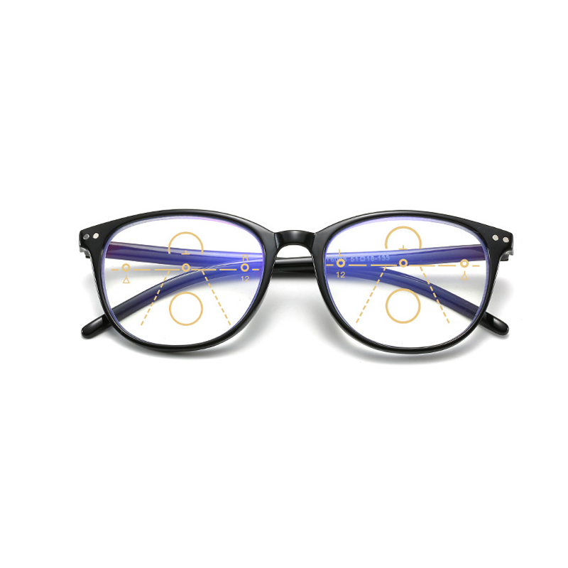 fff Progressive Light Anti Multifocal Blue Reading Glasses Women Men Full Frame Presbyopic Eyeglasses