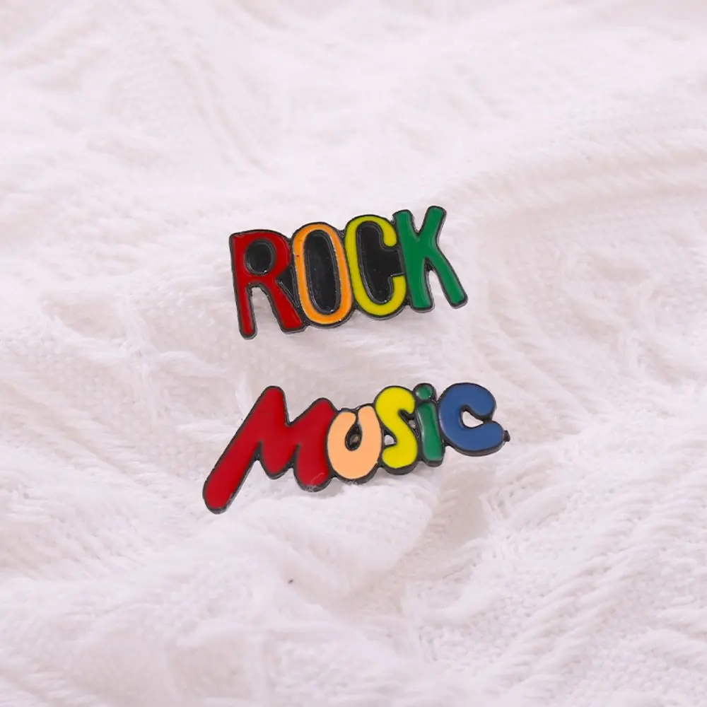 Musical Pin Creative Enamel Instrument Brooches For Women Colorful Guitar Pins ddmysmile Choth Accessories Smile