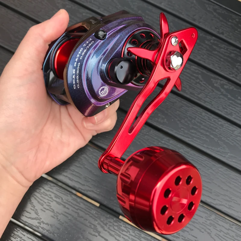 17kg Drag Power TEASER Gear Ratio 7.1:1 Aluminum Metal 11+1BB Metal Spool Trolling Drum Trolling Jigging Sea Boat Fishing Reels smile 11+1BB