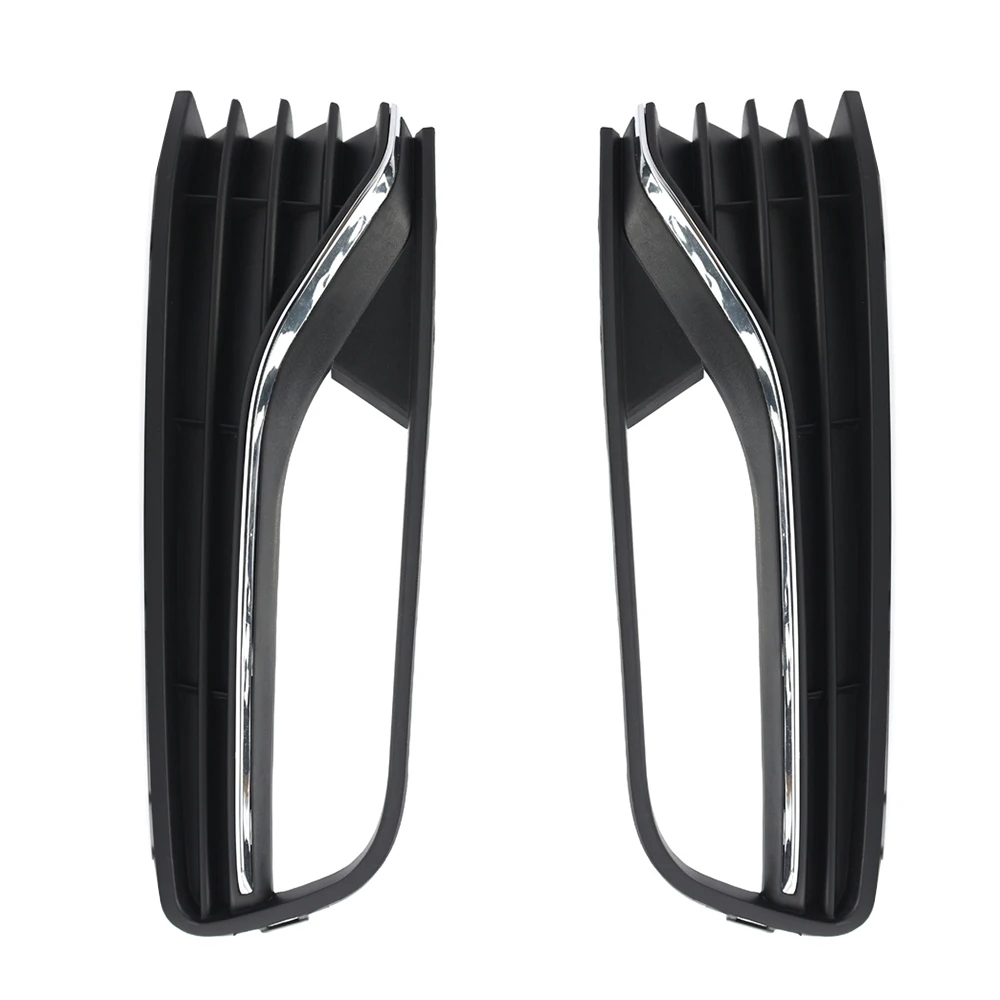 Front Bumper Fog Light Grille Cover For VW Polo 6R 2014 2015 2016 2017 6C0854661B 6C0854662B