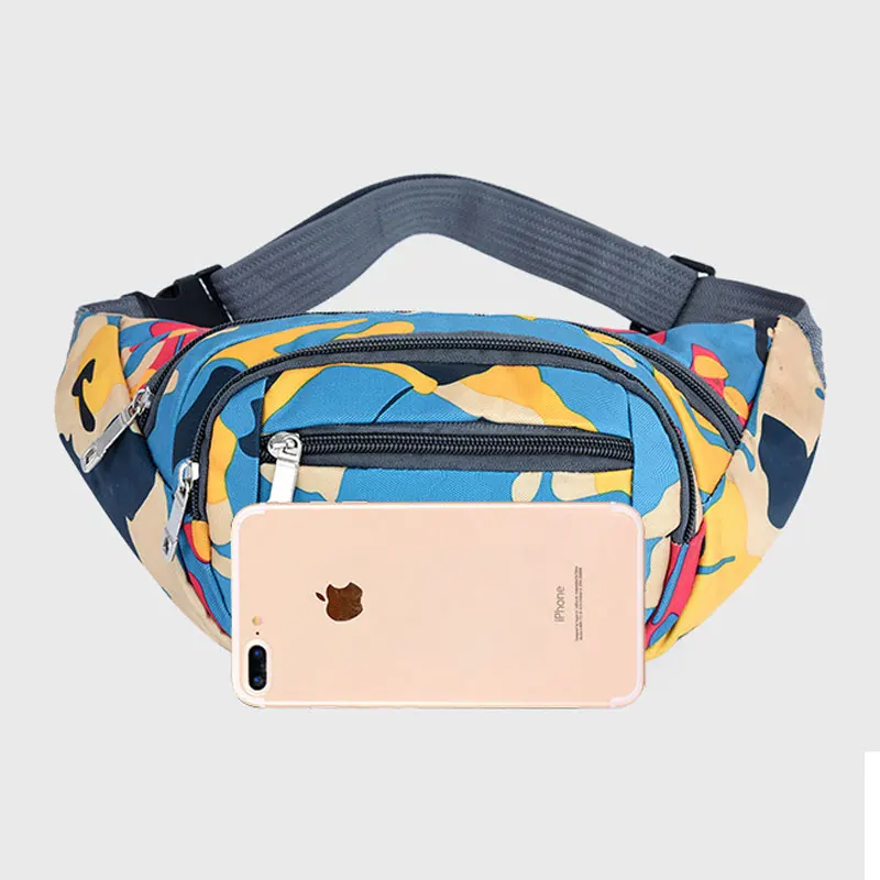 Canvas Bag YoReAi New Unisex Fanny Pack Waist Hip Belt Bags Purse Pouch Pocket Travel Running Sport Bum High Quality Waterproof smile