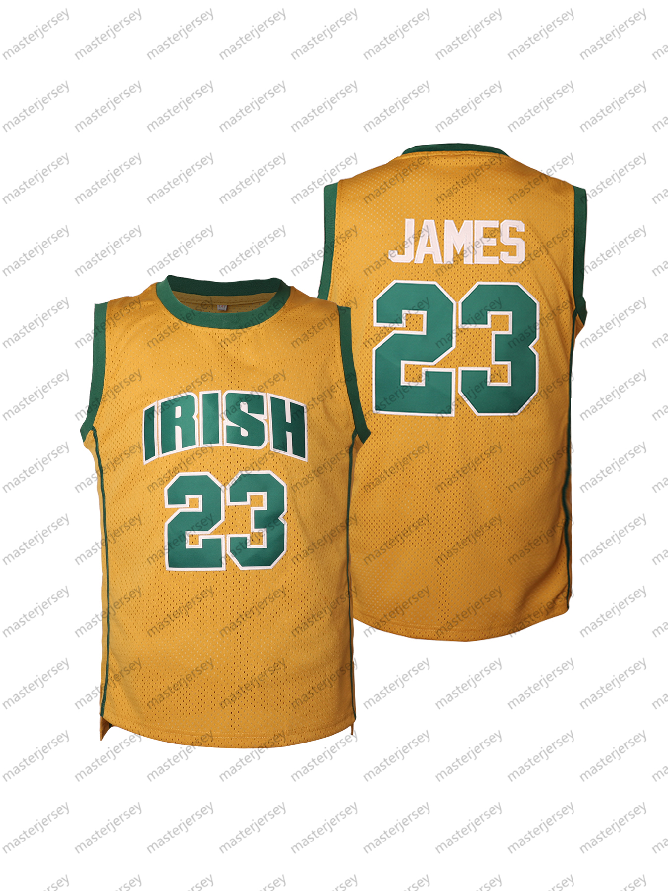 #23 JAMES Men's Basketball Jersey Sweatshirt - Embroidered Movie Mesh Sleeveless Stitched Spot Goods Jerseys Breathable Slight Stretch Polyester