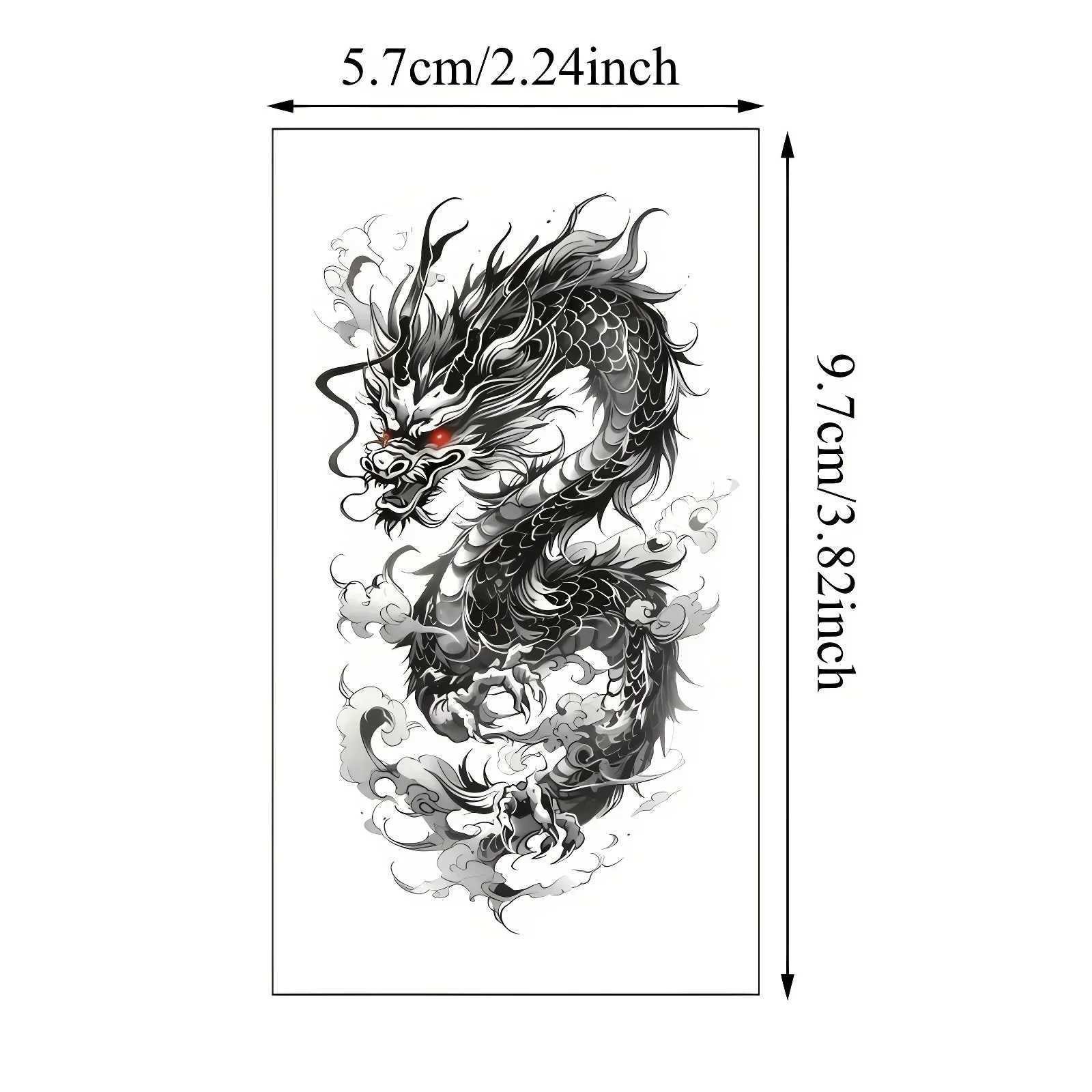 30 pieces/set mens animal eagle dragon tiger lion tattoo stickers cool disposable temporary tattoos on the abdomen and back of the hand temporary tatt