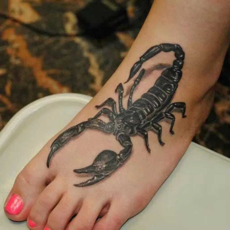 Female tattoos male Gothic temporary tattoos punk neck and arm tattoos waterproof tattoo stickers fake tattoo gifts W241109