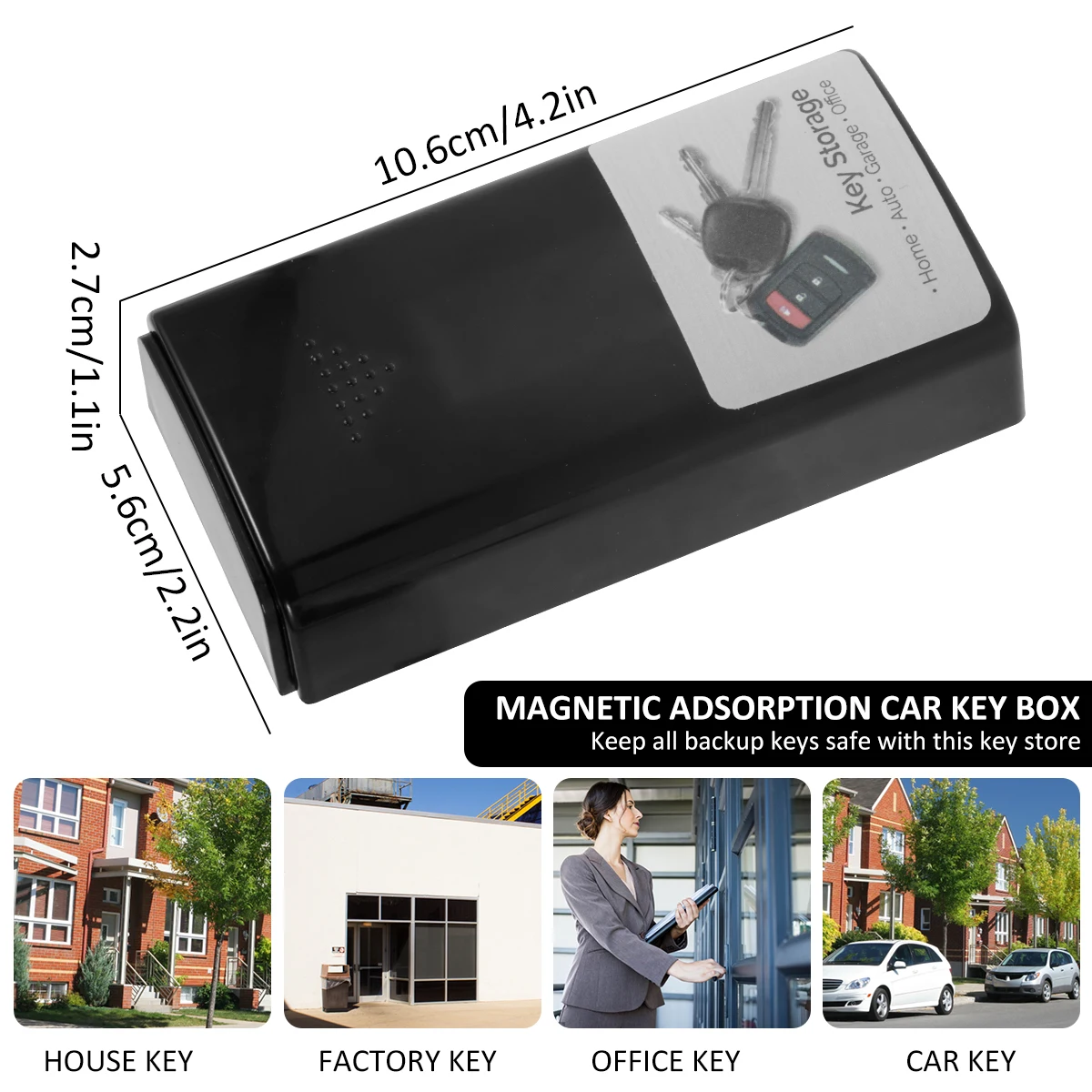 Stash Car Key Box Creative Magnetic Key Cases Portable Hide 2025 Key Holder new Safe Emergency Anti-Rust Key Holder For Home Secret Box