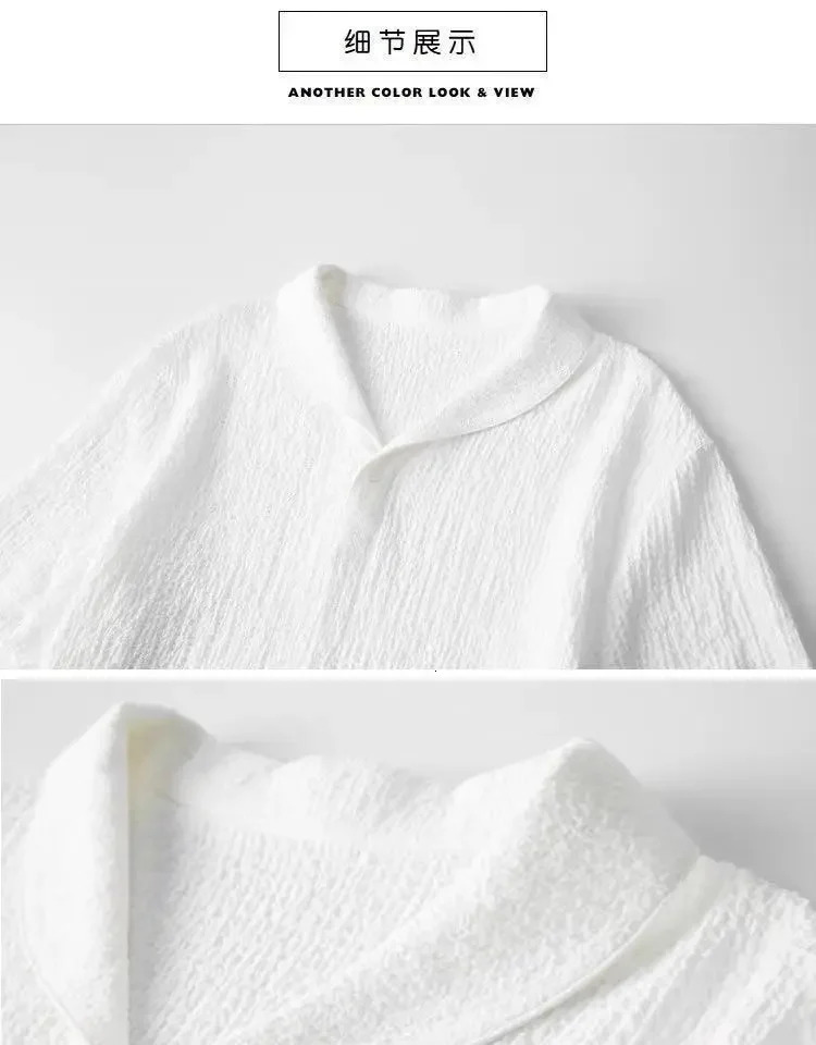 Suit Mens Spring Summer Short Sleeve Highend Casual Korean Slim Handsome Twopiece Set Drawstring Pants Blazer Pant 240409